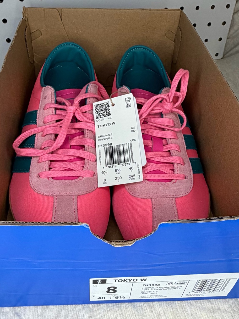 Adidas Tokyo W Women’s Size 8 Pink Green Sneakers IH3998 New With Box